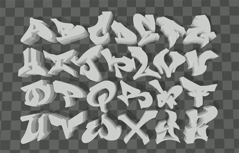 3d graffiti letters.